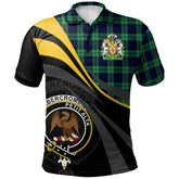 Clan Abercrombie Tartan Polo Shirt - Royal Coat Of Arms Style IY69 Abercrombie Tartan Tartan Polo